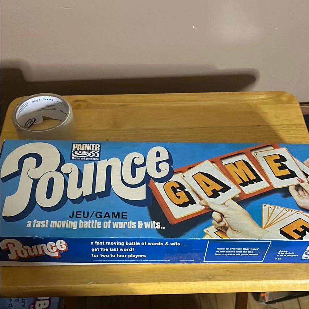 😄Vintage Pounce fast moving word game